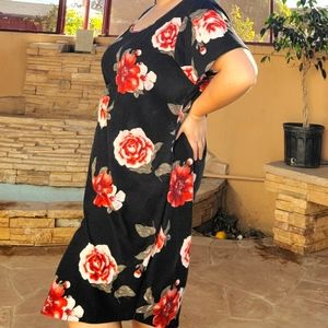 Floral Print T-Shirt Dress